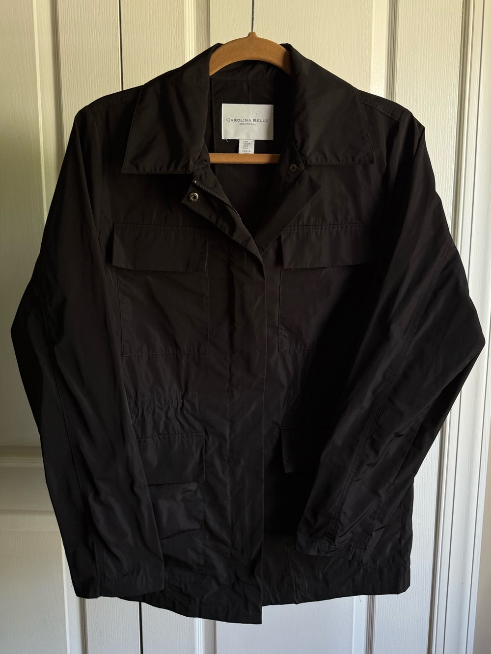 Carolina Belle Woman’s Black Lightweight Cargo Jacket
